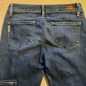PAIGE Verdugo Ankle Dark Wash Straight Jeans Sz 27